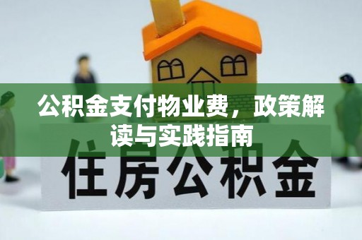 子长公积金支付物业费，政策解读与实践指南