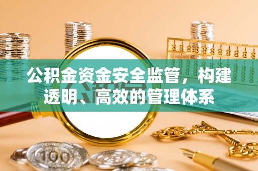 子长公积金资金安全监管，构建透明、高效的管理体系