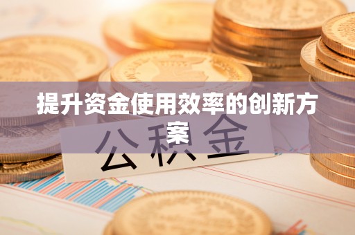 子长提升资金使用效率的创新方案
