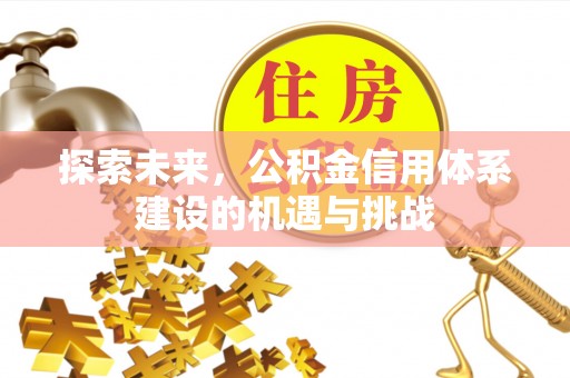 子长探索未来，公积金信用体系建设的机遇与挑战