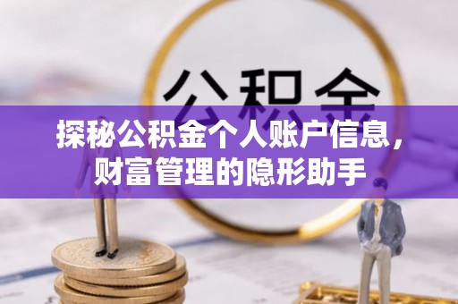 子长探秘公积金个人账户信息，财富管理的隐形助手